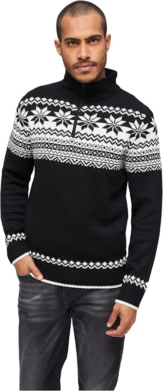 Besuche den Brandit-Store Brandit Troyer Norweger Männer Strickpullover schwarz Basics — Weihnachtsmode