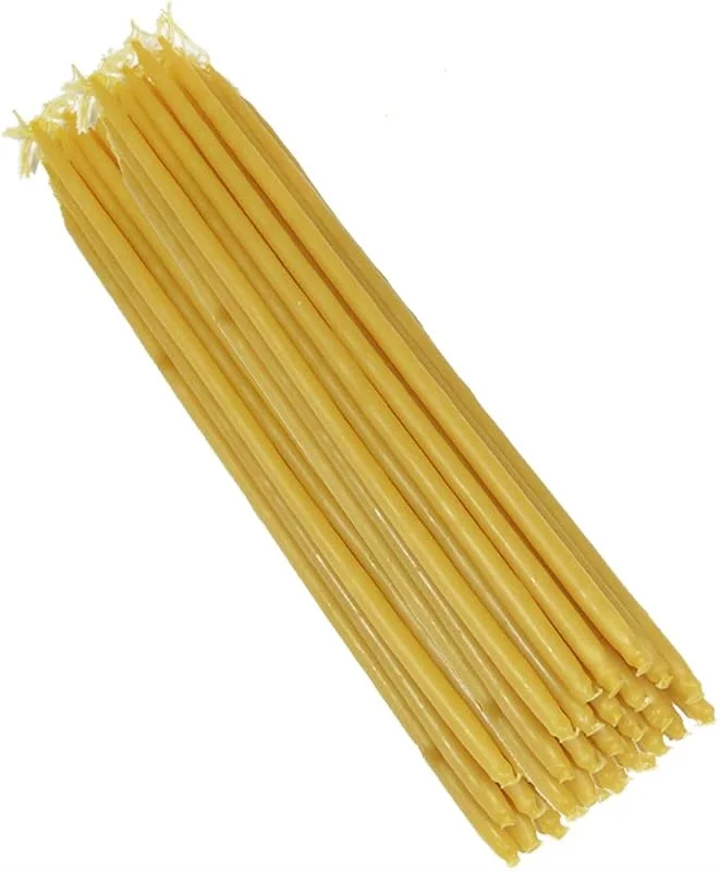 Besuche den NKlaus-Store NKlaus dünne Altarkerzen aus 100% Bienenwachs, 340 g, ca. 100 Stück — Kerzenlicht Abendessen