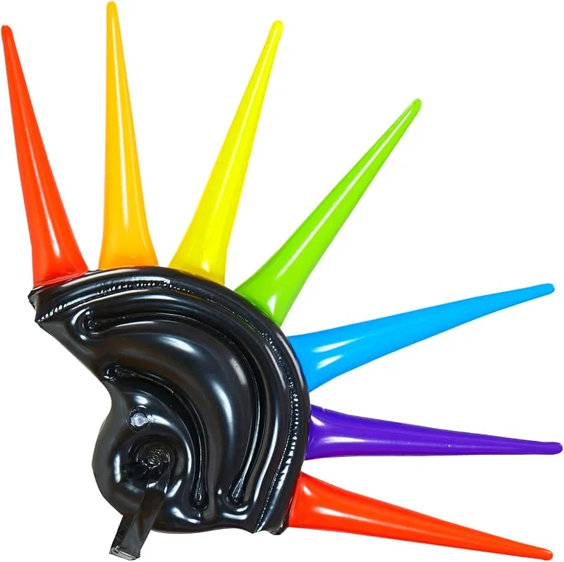 Besuche den W WIDMANN MILANO Party Fashion-Store W WIDMANN Milano Party Fashion - Aufblasbarer Helm mit Spikes — Weihnachtsmode