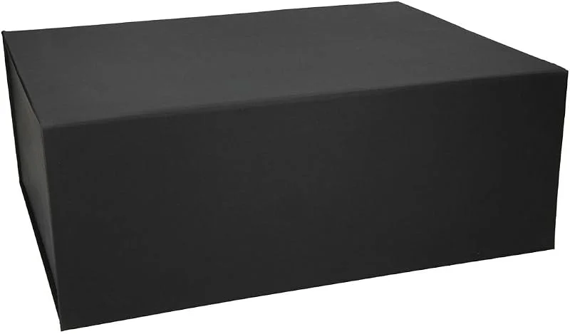 Besuche den ideas in boxes-Store ideas in boxes Premium Geschenkbox mit Deckel, faltbar, Geschenkkarton, Magnetbox, Geschenkverpackung für Weihnachten & Geburtstag, Magnetfaltbox, Schwarz matt Naturpapier, 40x30x15cm