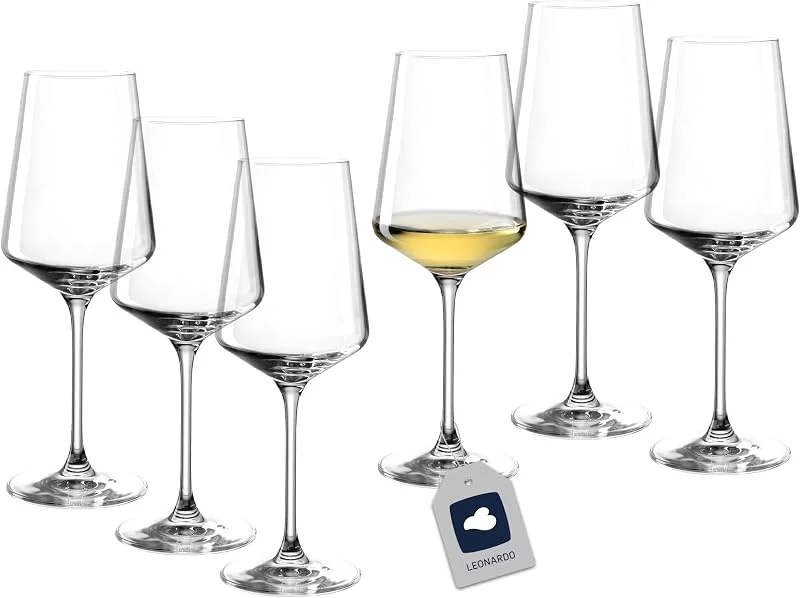 Besuche den LEONARDO HOME-Store LEONARDO HOME Rieslinggläser PUCCINI (6er Set) • Kratzfeste Weingläser (400 ml) • Spülmaschinenfest & Langlebig • Zeitlose Gläser für Weißwein • Modernes Design • Riesling-Glas Puccini • 069540 — Wein und Festtafel