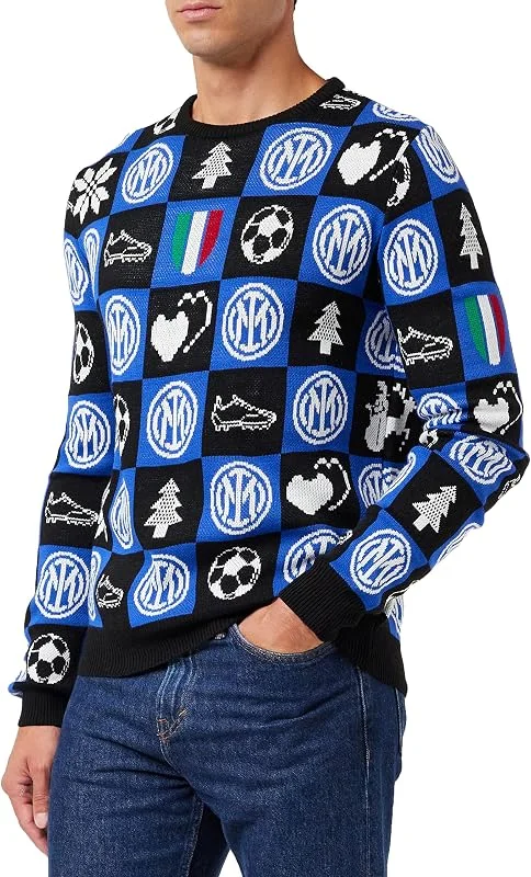 Besuche den Inter-Store Inter Unisex Inter Xmas Jumper 2021 Pullover (1er Pack) — Weihnachtsmode