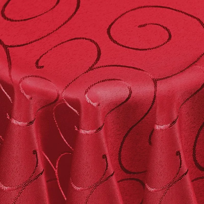 Besuche den DecoHomeTextil Heimtextilmanufaktur-Store DecoHomeTextil Kringel Tischdecke Oval 160 x 220 cm Dunkelrot — Küche & Haushalt
