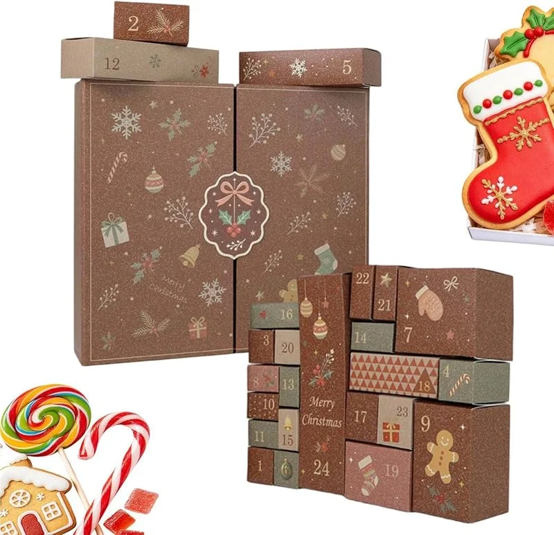 Marke: Generisch 24 Weihnachtskalender Adventskalenderboxen zum Befüllen Interaktive — Advent und Tisch
