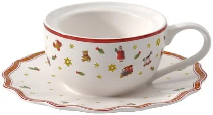 Villeroy & Boch - Toy's Delight Teelichthalter Kaffeetasse Weiß und Rot — Advent und Tisch