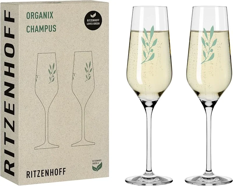 Besuche den RITZENHOFF-Store RITZENHOFF Champagnerglas Organix-Set 2er - 400 ml - Made in Germany — Wein und Festtafel