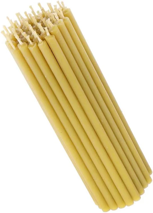 Besuche den NKlaus-Store NKlaus 194g (ca. 50 St.) Kerzen 100% Bienenwachs Premium Qualität Ritualkerzen 36295 — Kerzenlicht Abendessen