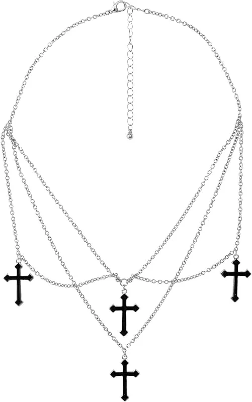 Besuche den W WIDMANN MILANO Party Fashion-Store W WIDMANN MILANO Party Fashion - Gothic Kreuz Halskette — Weihnachtsmode