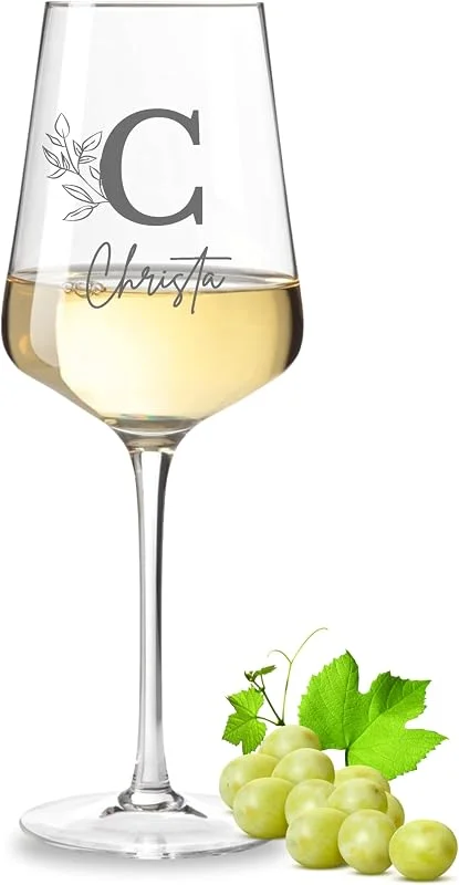 Besuche den VILLA ROSA LOTTA-Store VILLA ROSA LOTTA - Leonardo Weinglas mit Gravur, Beste Freundin, Personalisierte Geschenkide, Geschenke für Frauen - individualisierbar mit Monogramm und Name — Wein und Festtafel