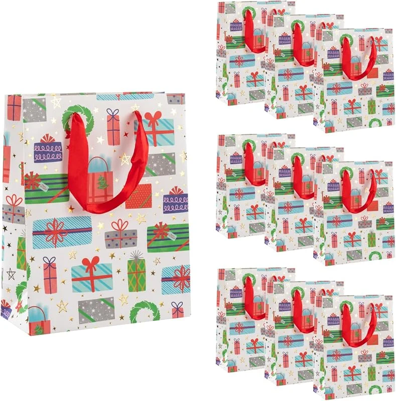 Besuche den Idena-Store Idena Geschenktüten Geschenke, 10 Stück, 18 x 23 x 8 cm — Geschenkverpackung