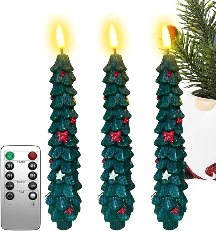 Marke: Generisch Weihnachtsbaumkerzen - Fernbedienungsfeiertagsfenster, für Esstische — Weihnachtsbeleuchtung