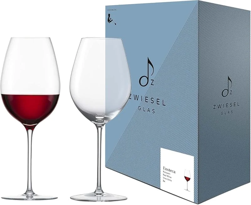 Besuche den Zwiesel Glas-Store Zwiesel Glas Rotweinglas Enoteca (2-er Set), in Handarbeit mundgeblasene Rotweingläser, edle Kristallgläser für Rotwein (Art.-Nr. 122191) — Wein und Festtafel