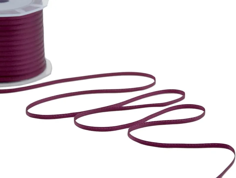 Besuche den Furlanis-Store Furlanis Doppelsatin, dunkelrot, 3 mm x 100 m — Geschenkverpackung