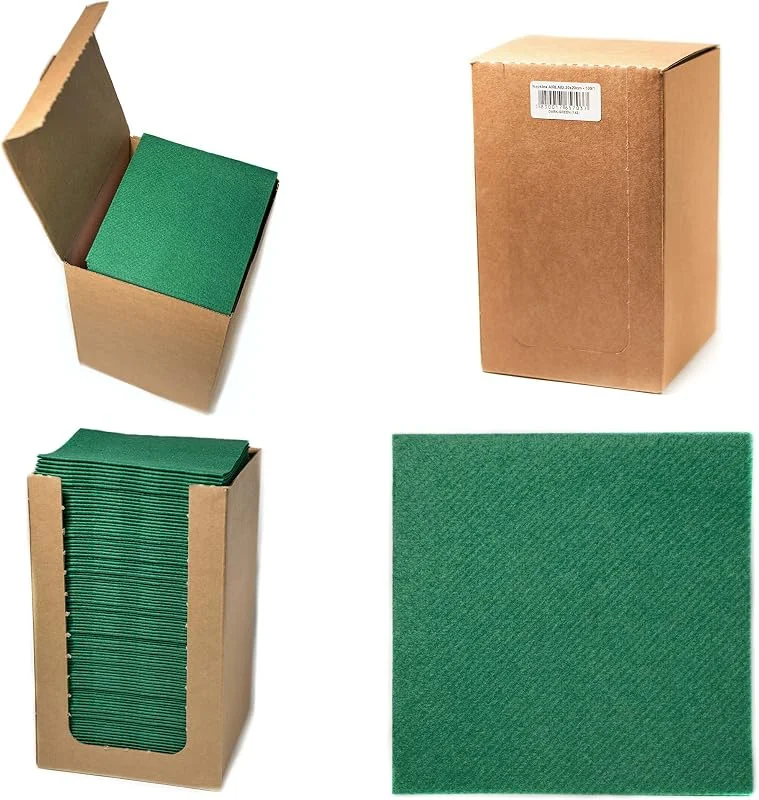 Marke: Alvotex Airlaid Cocktailservietten 20x20cm 100, 1 - D.GREEN (142) — Advent und Tisch