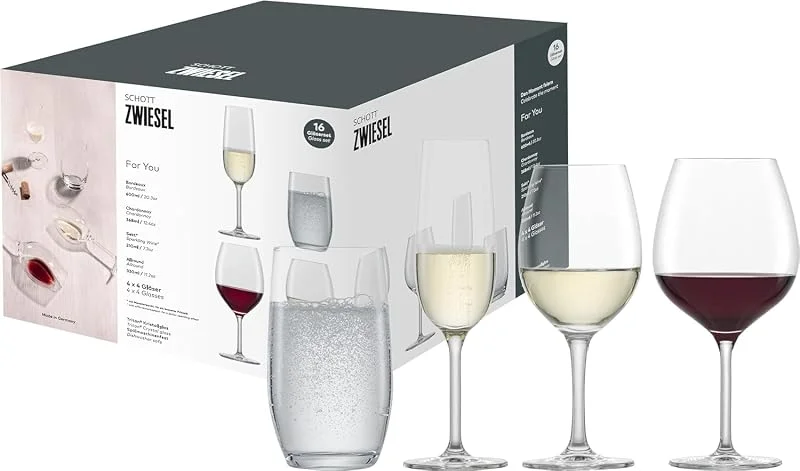 Besuche den Schott Zwiesel-Store SCHOTT ZWIESEL Gläser Set For You (4 Weißwein, 4 Rotwein, 4 Sekt, 4 Becher) — Wein und Festtafel