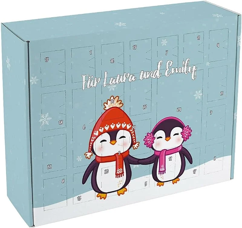 Besuche den Herz & Heim-Store Herz & Heim® Adventskalender für die beste Freundin zum Befüllen mit Pinguin BFFs - eine toller DIY Kalender für die Adventszeit — Advent und Tisch