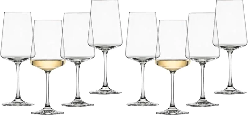 Besuche den Schott Zwiesel-Store Schott Zwiesel Weissweinglas MioVino (4er-Set), moderne Weingläser für Weißwein, spülmaschinenfeste Tritan-Kristallgläser, Made in Germany (Art.-Nr. 124050) (Packung mit 2) — Wein und Festtafel