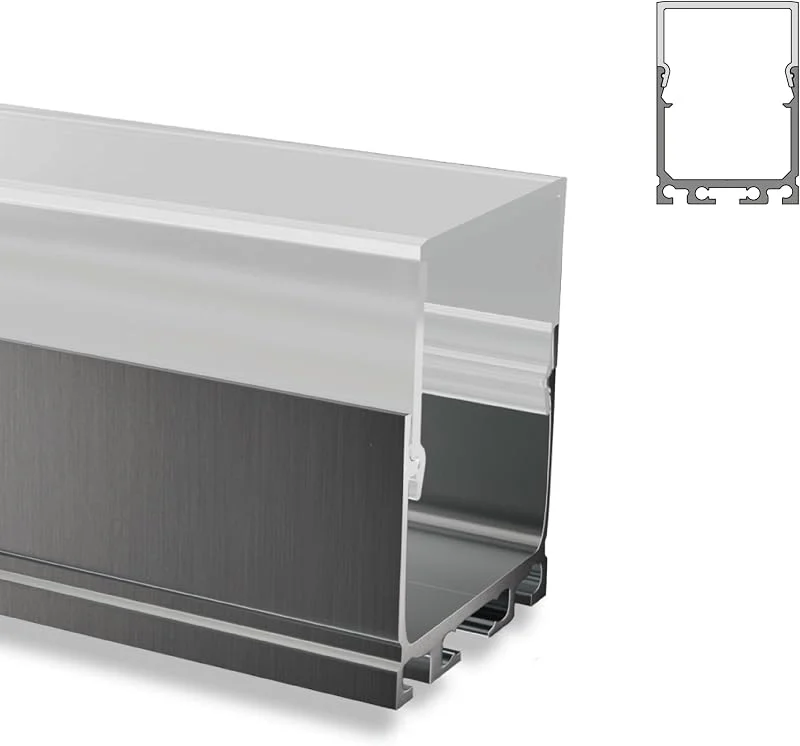 Besuche den INNOVATE-Store INNOVATE 2m LED Schiene - Aluminium U - Profil - Aluprofil für LED Stripes, Streifen - LED Kanal - ALU Leiste -(Alu U-Profil Maxi 24mm - milchige Abdeckung) — Weihnachtsbeleuchtung
