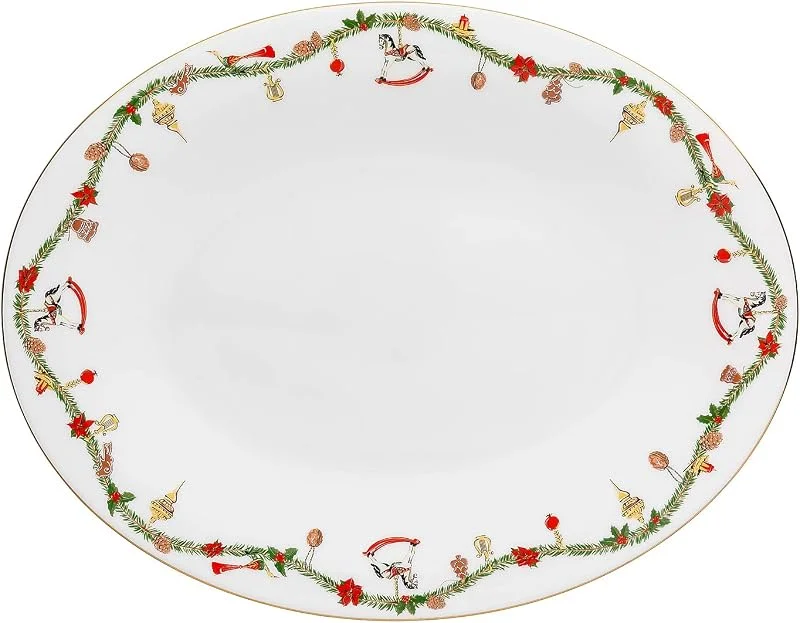 Besuche den Hutschenreuther-Store Hutschenreuther Nora Christmas Platte 36 cm — Advent und Tisch
