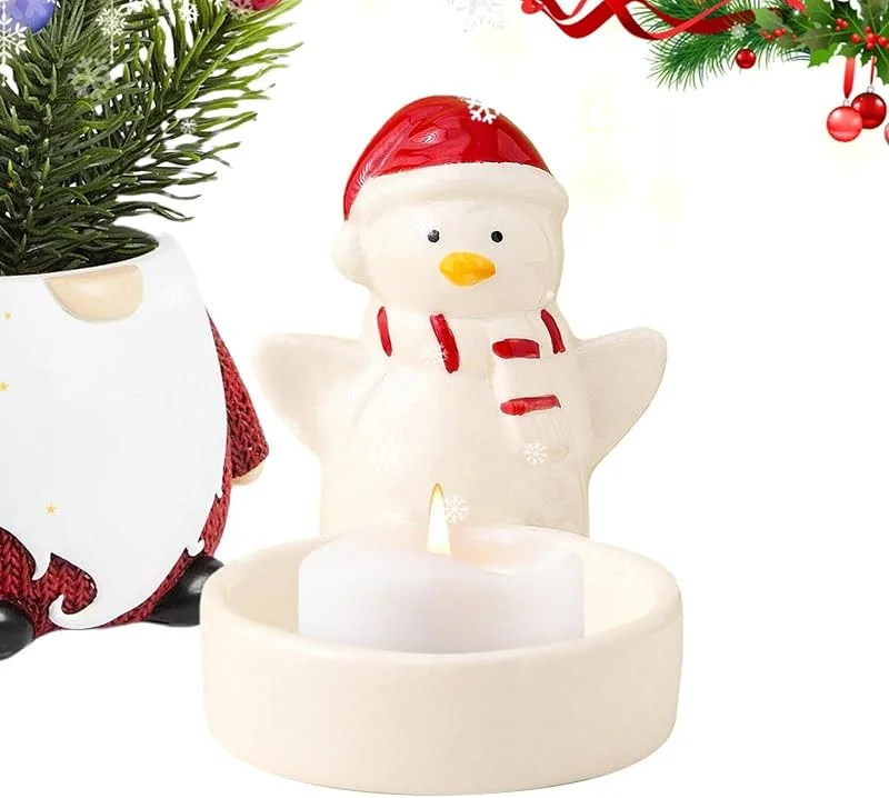 Marke: Generisch Weihnachts-Kerzenleuchter, Keramik, Esstisch, Schreibtisch-Ornament — Advent und Tisch