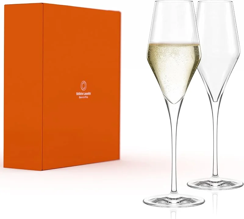 Besuche den Stölzle Lausitz-Store Stölzle Lausitz Quatrophil Champagnergläser Sektgläser 290 ml, 2er-Set — Wein und Festtafel