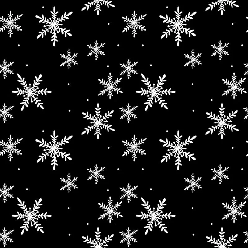 Marke: ti-flair 20 Servietten Weihnachten Weiße Schneekristalle auf schwarz als Tischdeko. Papierservietten mit Motiv. Auch für Decoupage und Serviettentechnik 33x33cm — Advent und Tisch