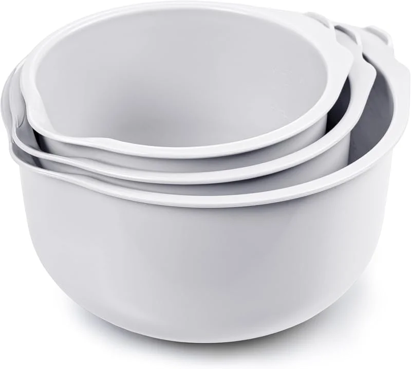 Besuche den KONZEPT-Store KONZEPT Rührschüssel Set 3-teilig, 1, 5, 2, 3 L, mit Ausgießer, Weiß — Kerzenlicht Abendessen