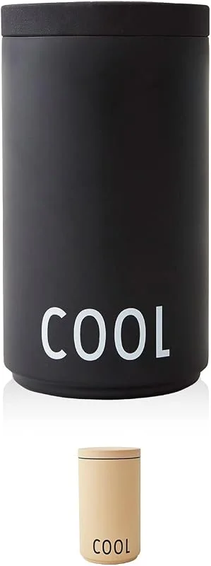 Besuche den Design Letters-Store Design Letters Kühler & Eiskübel Schwarz 1.1 L, Ideal als Eisbehälter, Thermobehälter für eis, Weinkühler Doppelwandiger isolierter Edelstahl, Sektkühler, Getränkekühler, Sektkühler Edelstahl — Wein und Festtafel