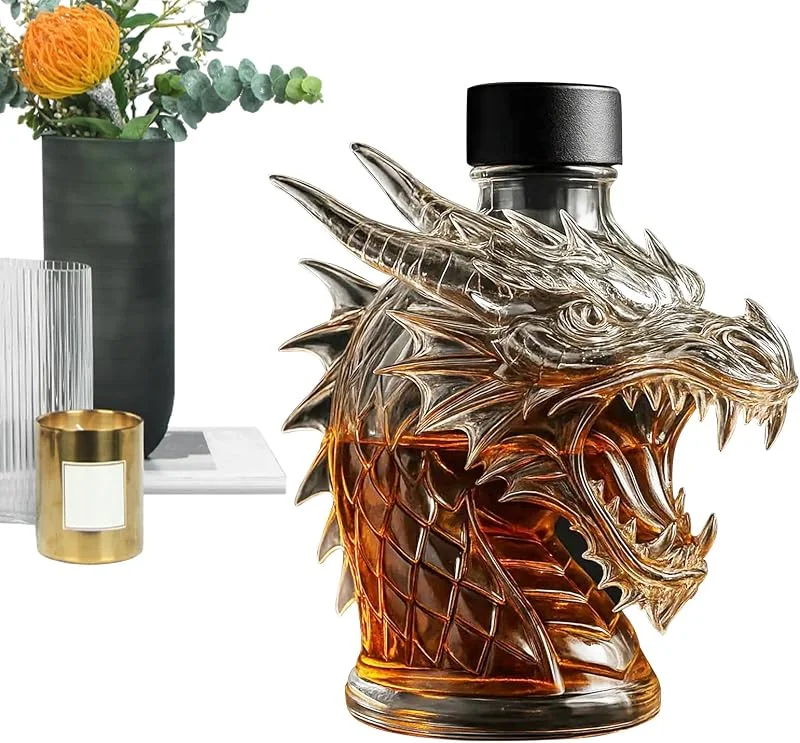Marke: Generisch Whiskey-Dekanter, Sammelflasche für Zuhause, Bar, Neuheit Whiskybehälter, ideal für Verkostung, Rotwein-Display, Junggesellenabschied, Hochzeit oder Vatertagsgeschenk — Wein und Festtafel