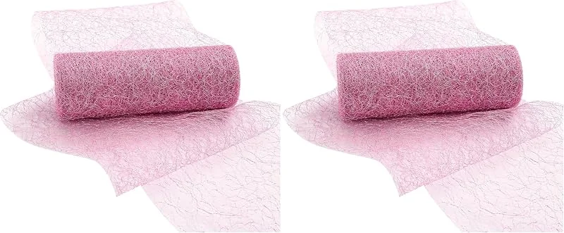 Marke: ARVOV ARVOV Tischläufer mit Blumen Rosa, 15x900cm, wasserdicht, wiederverwendbar, Vliesstoff, für Party, Weihnachten, Hochzeit, Dekoration (Packung mit 2) — Küche & Haushalt