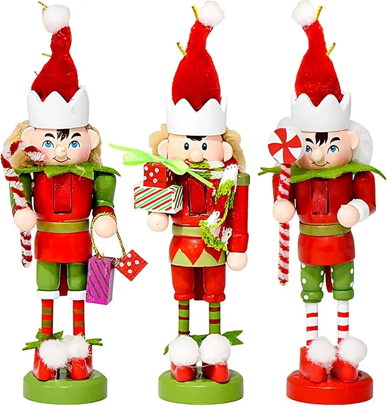 Marke: Generic Nussknackerornamente für 3er-Pack Dekorationsfiguren — Weihnachtsdeko