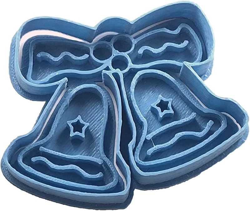 Marke: Cuticuter Cuticuter Weihnachten Glocken Ausstechform, Blau, 8 x 7 x 1.5 cm — Weihnachtskueche