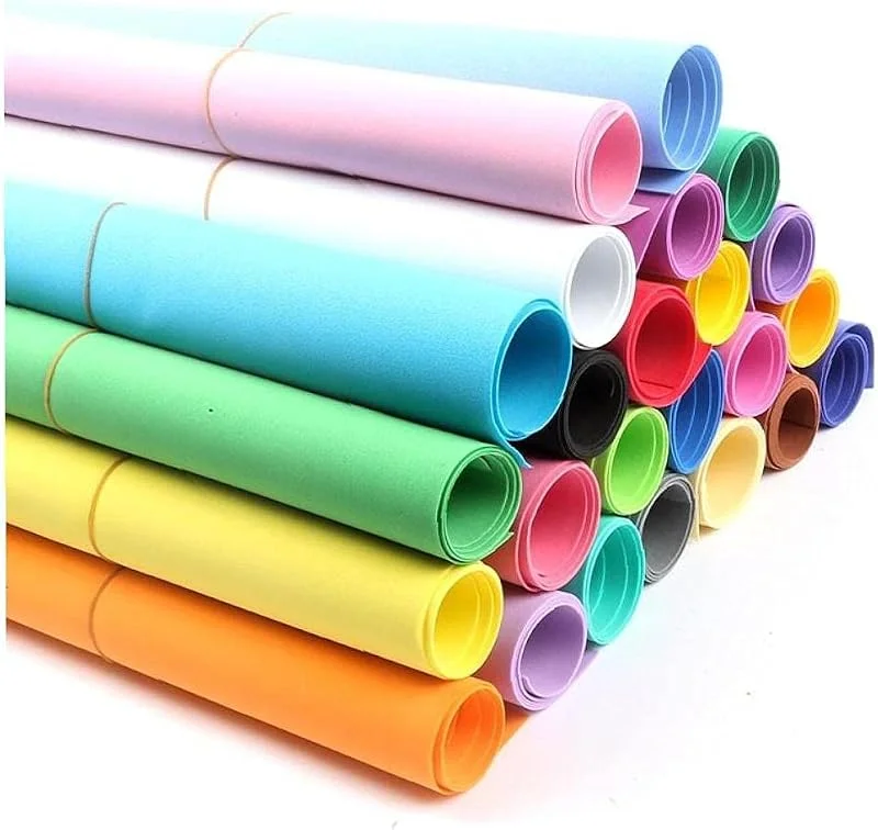 Marke: Bontannd 50 * 50cm, Eva-Schaum-Papier Handgemachte Schaumplatten Schwamm Papierkunst Materialien Mehrfarbenblumen Prop Party Weihnachten Zufällige Farbe — Geschenkverpackung