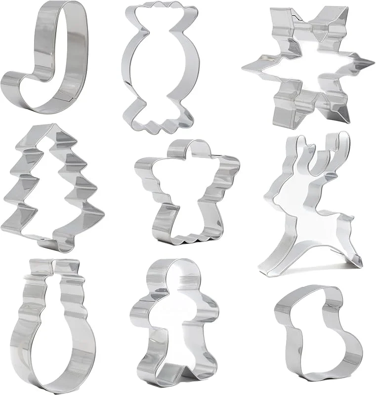 Besuche den TRIXES-Store TRIXES 9-tlg. Weihnachtsplätzchen Ausstecher Backformen Kinder — Weihnachtskueche