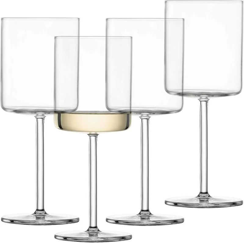 Besuche den Schott Zwiesel-Store SCHOTT ZWIESEL Weißweinglas Modo (4er-Set), geradlinige Weingläser für Weißwein, spülmaschinenfeste Tritan-Kristallgläser, Made in Germany (Art.-Nr. 119900) — Wein und Festtafel