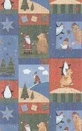 Geschenkpapier Weihnacht Nikolaus Montreux Rolle 250m x 50 cm — Geschenkverpackung