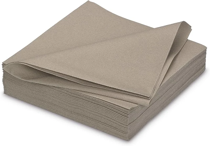 Marke: AVA AVA Servietten stoffähnlich 40x40cm 25 Stück - Farbauswahl - Airlaid saugstark - Einweg Tischservietten zum Falten - Einfarbige Papierservietten für Hochzeit Geburtstag Gastronomie - Taupe — Advent und Tisch