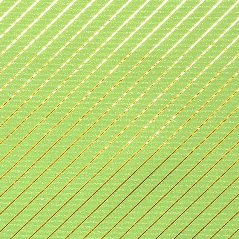 Marke: STAR Geschenkpapier 70cm x 2m Rolle Streifen Muster Weihnachtspapier hellgrün gold metallic glänzend — Geschenkverpackung