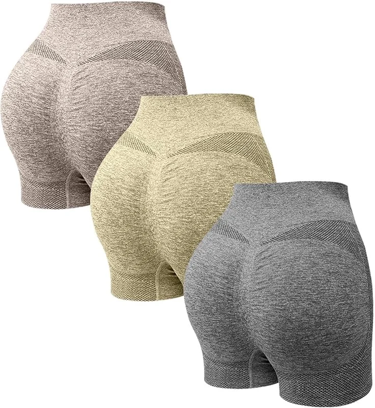 Marke: Generisch Generisch Damen Yoga Shorts Mit Hoher Taille, Scrunch Butt Lifting Workout Shorts, Lauf Fitnessstudio Biker FüR Bauchfreie Tops Capri Leggings Leggins Blickdicht Schwarz High Waist Kurze — Weihnachtsmode