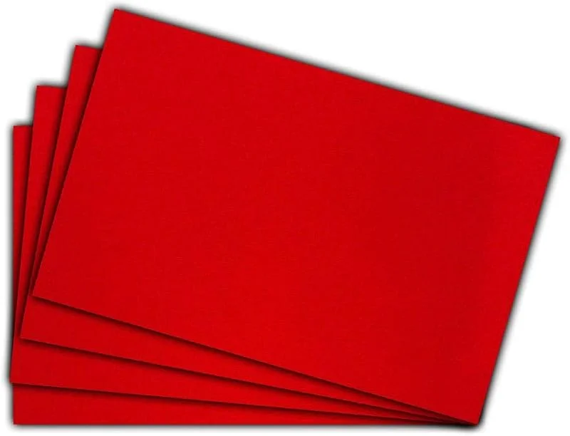 Marke: ggm ggm® Filz Tischsets, Platzsets, Waschbar, 3mm, 30 x 45cm, 4er Set, Farbe: rot — Küche & Haushalt