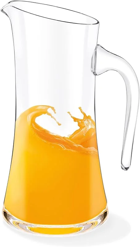 Besuche den Wilmax England-Store Wilmax Glaskrug 1500 ml, Wasserkrug, Glas-karaffe, Wasserkanne, Glaskaraffe, Weinkaraffe, Glaskanne, WasserKaraffe, Teekanne, Geschenkbox, Transparent, 1 Stück — Wein und Festtafel