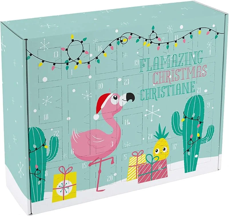 Besuche den Herz & Heim-Store Herz & Heim® Adventskalender für Teenager zum Befüllen mit Flamingo - Flamazing Christmas — Advent und Tisch