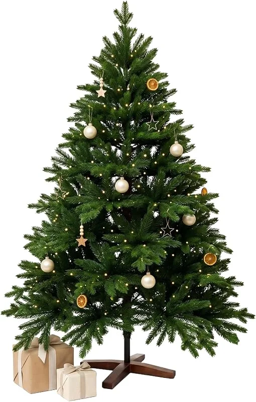 Besuche den VIVANNO-Store VIVANNO Künstlicher Weihnachtsbaum mit Beleuchtung 120 cm Nordmanntanne — Weihnachtsdeko