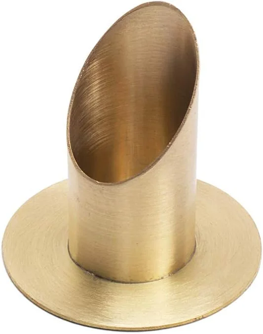 Besuche den NKlaus-Store NKlaus Kerzenhalter aus Messing für Kommunionkerzen, 8 cm — Kerzenlicht Abendessen