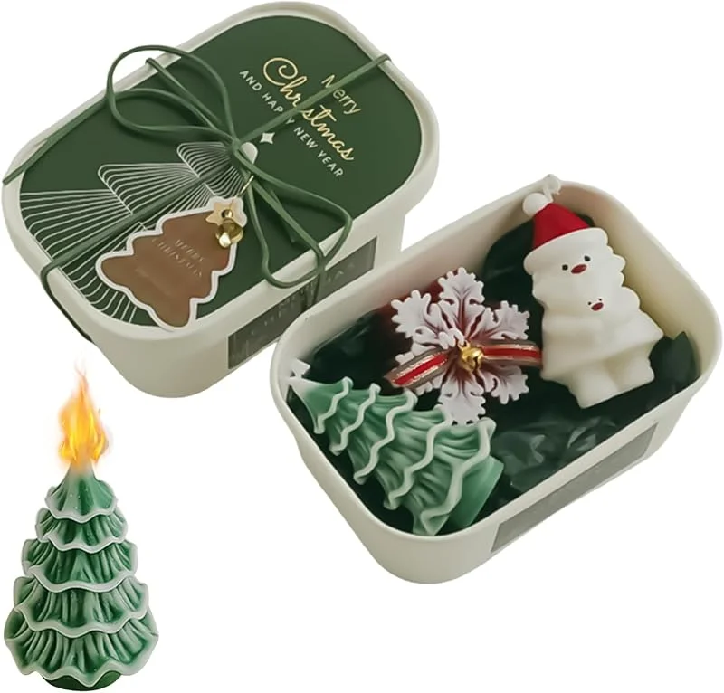 Marke: zwxqe Weihnachtliche Duftkerzen Leichtes Handwerk Aromatherapie Set — Kerzenlicht Abendessen