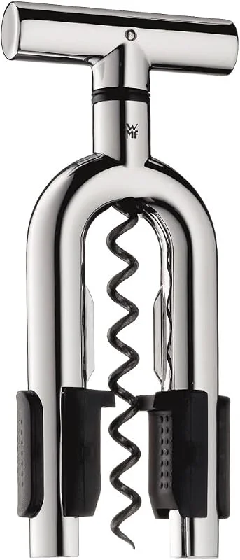 WMF Vino Korkenzieher Wein 16 cm, Cromargan Edelstahl, Weinflaschenöffner mit Spiralschraube, Flaschenöffner für Wein und Prosecco, Weinöffner — Wein und Festtafel