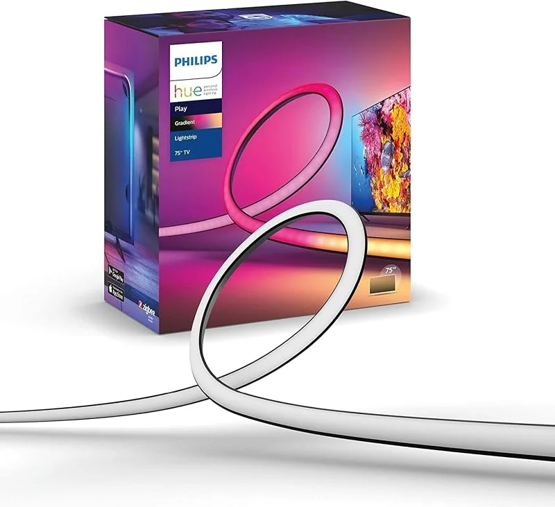 Philips Hue Gradient Lightstrip, Heimkino LED Streifen, 75 Zoll — Weihnachtsbeleuchtung