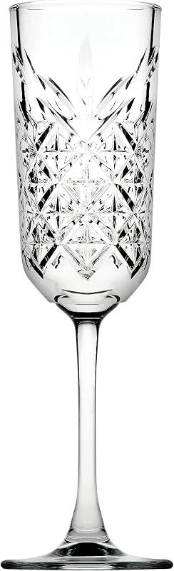 Besuche den Pasabahce-Store Pasabahce 4er Pack Champagner- und Sektgläser 175 ml Prosecco-Gläser Champagner Kelche Schaumweingläser in Kristall Design 4 Stück (1er Pack) — Wein und Festtafel