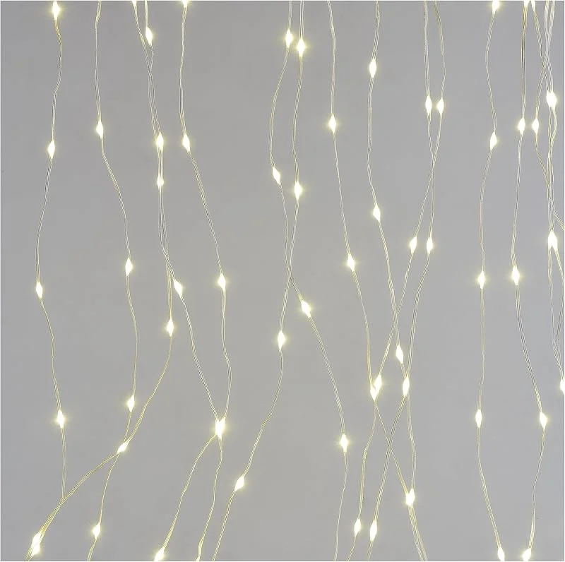 Besuche den EMOS-Store EMOS LED-Lichtervorhang, 300 LEDs Drop Lichterkette, 2, 9m lange Weihnachtslichterkette + 3m Zuleitung inkl. Netzteil, 8 Lichtmodi, für Partys, Weihnachten, warmweiß, IP44 für Innen und Außen — Weihnachtsbeleuchtung