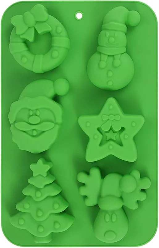 Marke: Generisch Weihnachts-Schokoladenformen, antihaftbeschichtet, für Kuchen, Seife, Süßigkeiten, Kekse, Lebensmittel, Basteln, Fondant, Urlaub — Weihnachtskueche